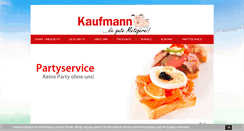 Desktop Screenshot of metzgerei-kaufmann.de