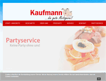 Tablet Screenshot of metzgerei-kaufmann.de